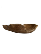 large round wood bowl