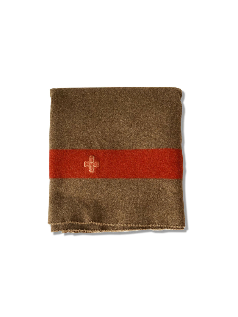 vintage wool swiss army blanket